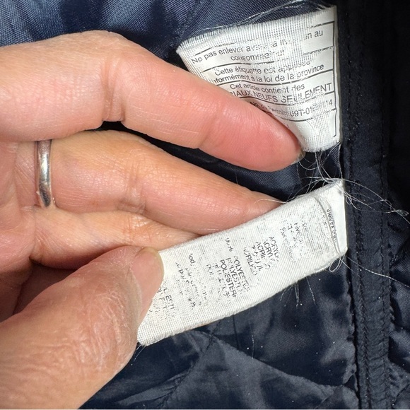 Gap Men's Water Resistant Fisherman Quilted Navy Blue Barn Chore Jacket Size MEA - Picture 13 of 15